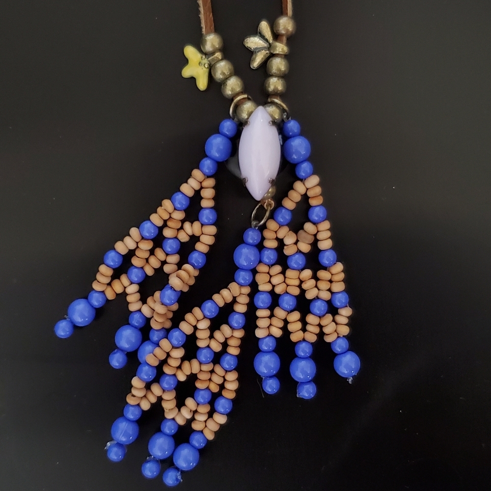 NWT Anthropologie Beaded Necklace free people